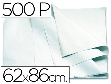 500h. papel manila 62x86cm. blanco